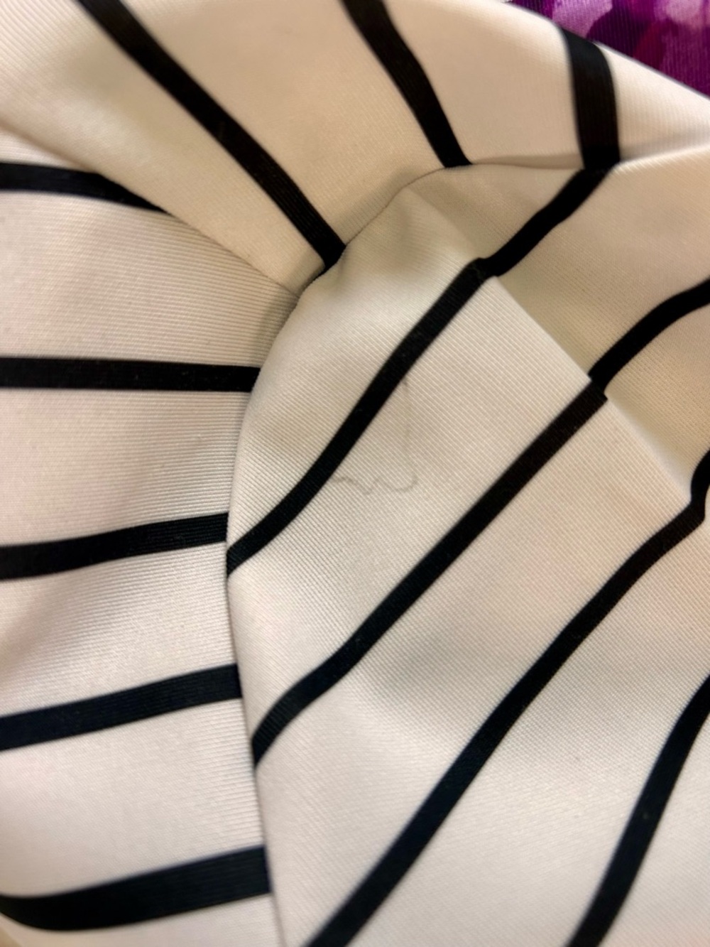Beige by eci Black White Dress Striped Floral Midi Spring Maximalist Office - Picture 12 of 13
